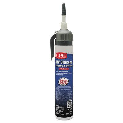 RTV Silicone Adhesive/Sealants, 8 oz Pressurized Tube, Clear