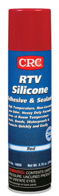 RTV Silicone Adhesive/Sealants, 8 oz Pressurized Tube, Red