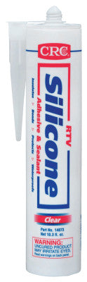 RTV Silicone Adhesive/Sealants, 12 oz Cartridge, Clear