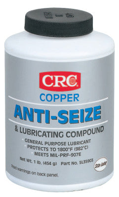 Copper Anti-Seize Lubricants, 16 oz Brush Top Bottle