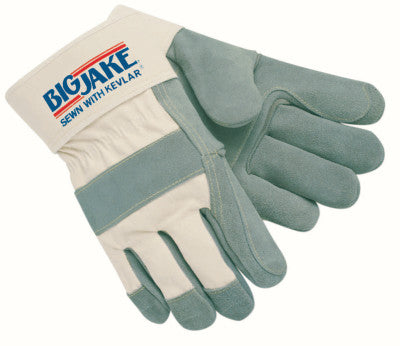 Heavy-Duty Side Split Gloves, X-Large, Leather