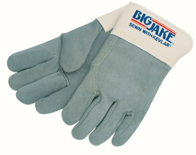 Heavy-Duty Side Split Gloves, X-Large, Leather