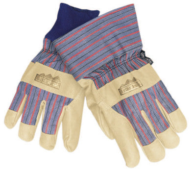 Grain Leather Palm Gloves, Large, Pigskin