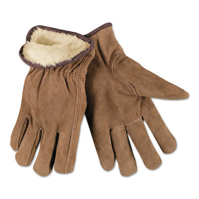 Insulated Drivers Gloves, Premium Grade Cowhide, Medium, Piled Lining