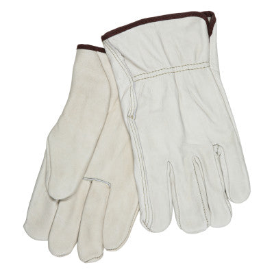 Drivers Gloves, Large, Leather, Unlined, Beige