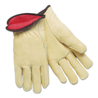 Insulated Drivers Gloves, Cowhide, Medium, Foam Lining