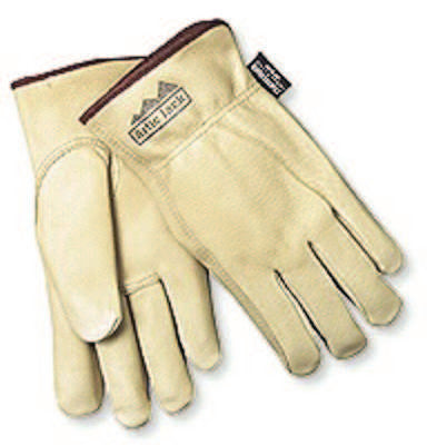 Insulated Drivers Gloves, Premium Grain Pigskin, Large, Jersey Lining