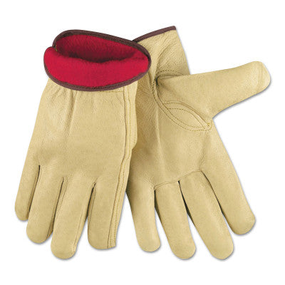 Insulated Drivers Gloves, Premium Grain Pigskin, Medium, Jersey Lining