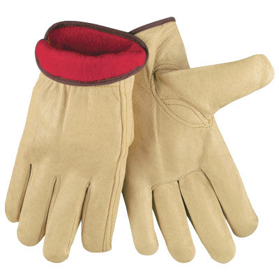 Insulated Drivers Gloves, Premium Grain Pigskin, X-Large, Jersey Lining