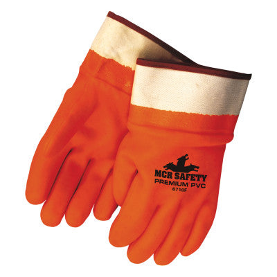 6710F Foam Insulated Dipped Gloves, Large, Fluorescent Orange