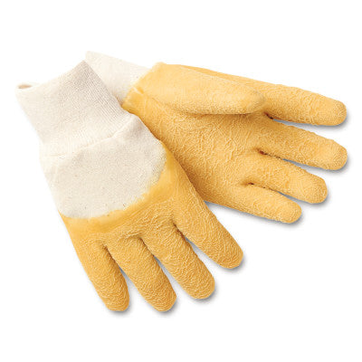 6830 Dipped Gloves, Large, Yellow