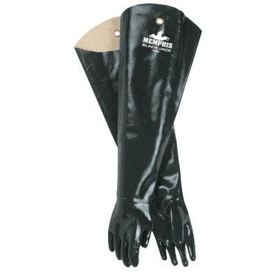 Shoulder Length Multi-Dipped Neoprene Gloves, Black