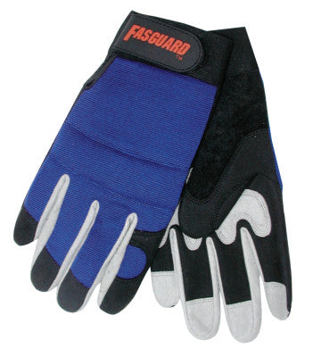 Fasguard Multi-Task Gloves, Blue/Black/Gray, Large