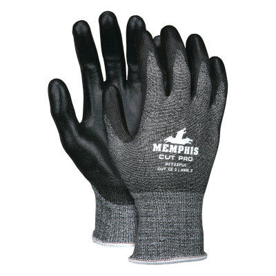 Memphis Cut Pro Cut Protection Gloves, X Large, Black/Green