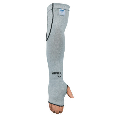 Dyneema Sleeves with Thumbhole, 10 Gauge Dyneema, 18 in Long, Gray,