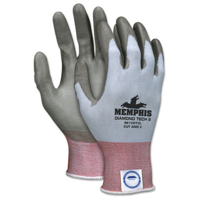 Diamond Tech 2 Gloves, Large, Gray/Light Blue