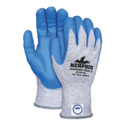 Diamond Tech 5 Gloves, Medium, Blue/White