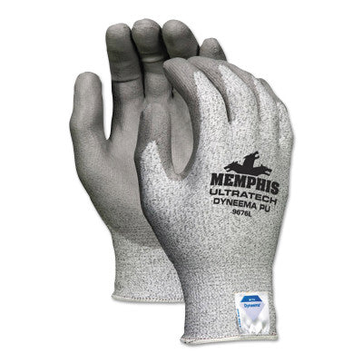 Ultra Tech Nitrile Coated Gloves, Large, Gray/White