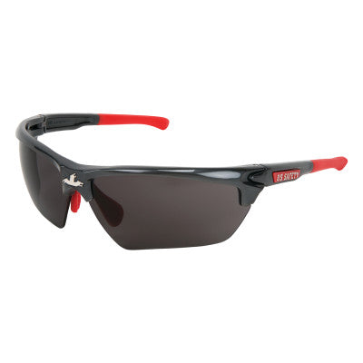 Dominator DM3 Safety Glasses, Gray Lens, MAX6 Anti-Fog, Gunmetal Frame