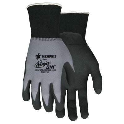 Ninja BNF Gloves, Medium, Black/Gray, 9 1/2 in, Work
