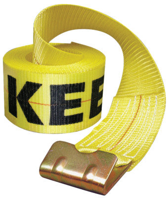 Ratchet Tie-Down Straps, Flat Hooks, 4 in W, 30 ft L, 15,000 lb Capacity