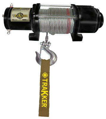 Keeper Tracker ATV/UTV Series 12 Volt DC Electric Winches, 4,400 lb Load Cap.