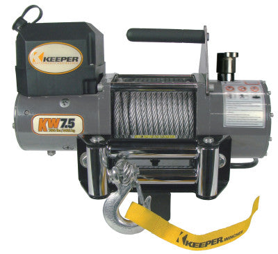 Heavy Duty Series 12 Volt DC Electric Winches, 8,500 lb Load Cap.