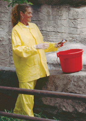 Zodiac Rainsuit, Jacket w/Hood, Pants, 0.1 mm PVC, Yellow, 2X-Large