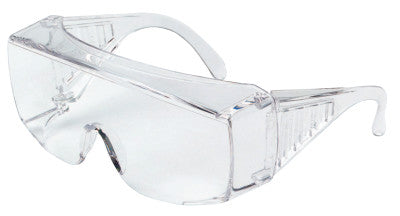 Yukon Uncoated Protective Eyewear, Clear Polycarb Lens/Frame,140mm Temple