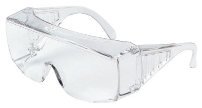 Yukon Uncoated Protective Eyewear, Clear Polycarb Lens/Frame, 150mm Temple