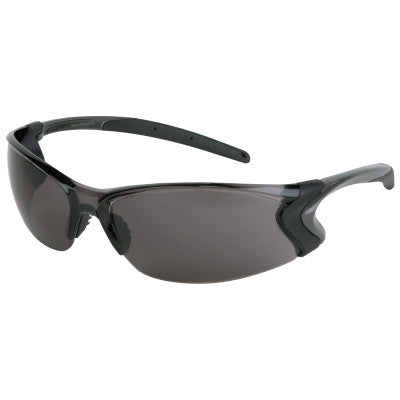 Backdraft Protective Eyewear, Gray Lens, MAX6 Anti-Fog, Clear/Gunmetal Frame