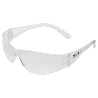 Checklite Safety Glasses, Clear Lens, Scratch-Resistant, Clear Frame