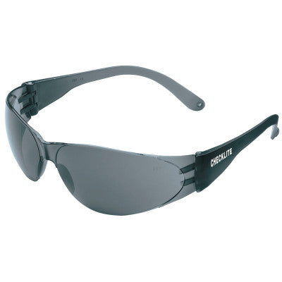 Checklite Safety Glasses, Gray Lens, Anti-Fog, Duramass Hard Coat, Gray Frame