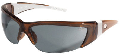 ForceFlex Protective Eyewear, Gray Lens, Duramass HC, Translucent Brown Frame