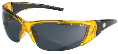 ForceFlex Protective Eyewear, Gray Lens, Translucent Yellow Frame