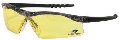 Mossy Oak Dallas Safety Glasses, Amber Lens, Polycarbonate, Mossy Oak Frame