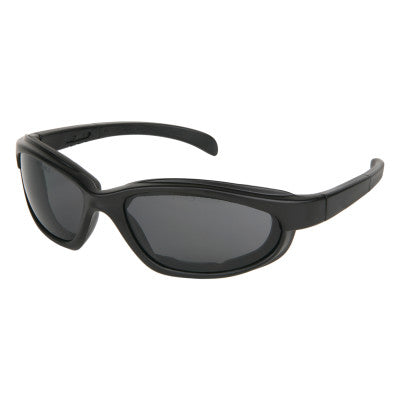 Pantera Safety Glasses, Gray Lens, Duramass Anti-Fog, Black Frame, Nylon