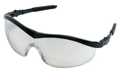 Storm Protective Eyewear, Indoor/Outdoor Clear Mirror Lens, Black Frame, Nylon