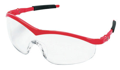 Storm Protective Eyewear, Clear Lens, Duramass Hard Coat, Red Frame, Nylon