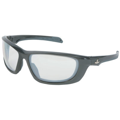 USS Defense Safety Glasses, Gray Lens,  Mirror/Duramass HC, Gunmetal Frame