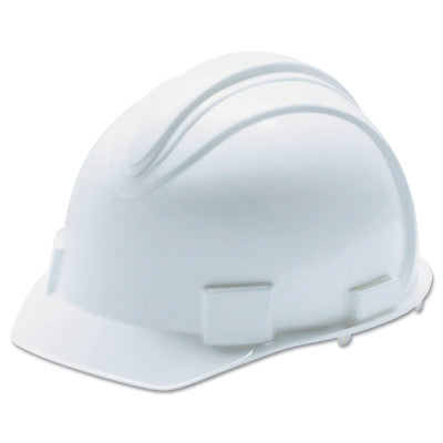 CHARGER Hard Hats, 4 Point Ratchet, White