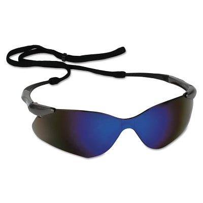 NEMESIS VL SAFETY GLASSES GUNMETAL FRAME BLUE MI