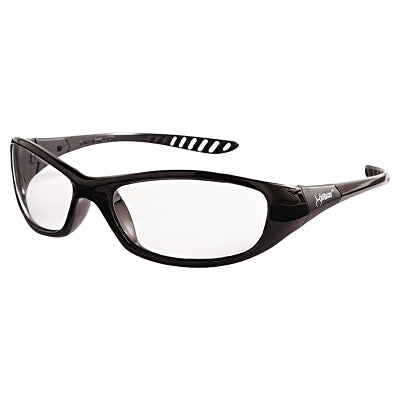 V40 HELLRAISER SAFETY GLASSES CLR POLY LENS BLK