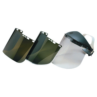 F30 Acetate Face Shields, 34-41 Acetate, Green-Light, 15 1/2 in x 9 in