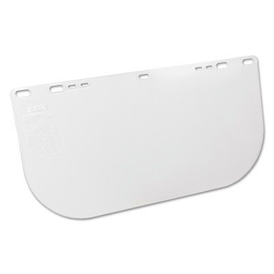 F20 Polycarbonate Face Shields, Unbound, Clear, 15 1/2 in x 8 in