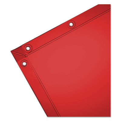 See-Thru Welding Curtains, 6 ft X 4 ft, Vinyl, Spectra Orange