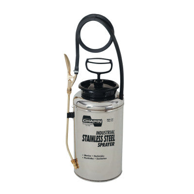 Stainless Steel Sprayer, 2 gal, 12 in Extension, 42 in Hose