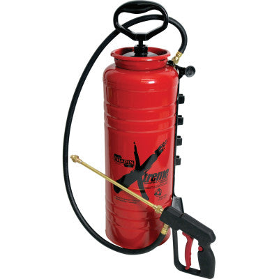 Concrete Sprayer, Lined Steel, 3 1/2 gal, 12 in Extension, 48 in Hose