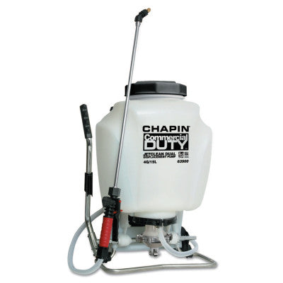 Commercial Duty Jet Clean Backpack Sprayer, 4 gal, 20 1/2 in Ext., 48 in Hose