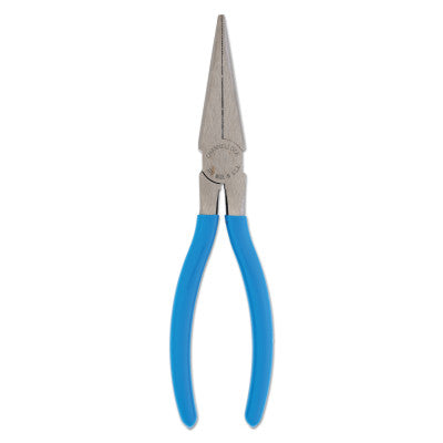 Long Nose Pliers, Straight Needle Nose, High Carbon Steel, 7 1/2 in